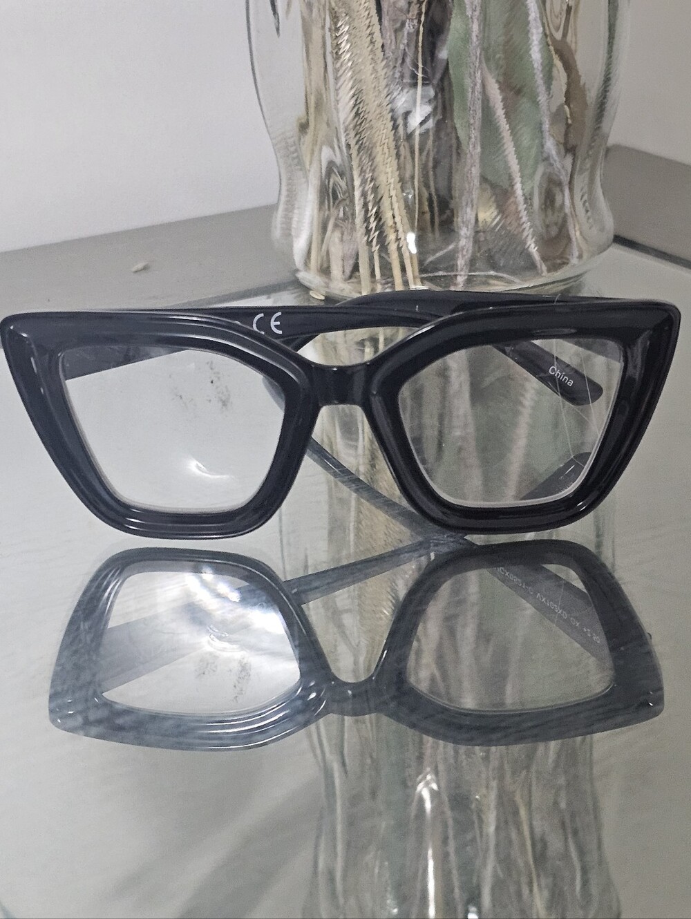Vince Camuto Black Cat-Eye Eyeglasses